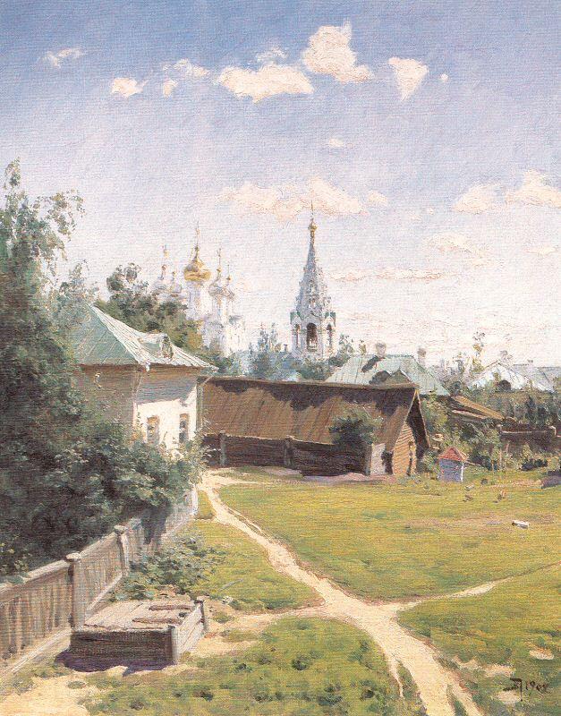 Polenov, Vasily Moscow Courtyard Germany oil painting art